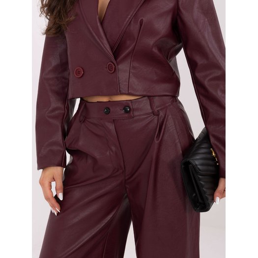 Spodnie-IT-SP-FL9020.02P-bordowy 1