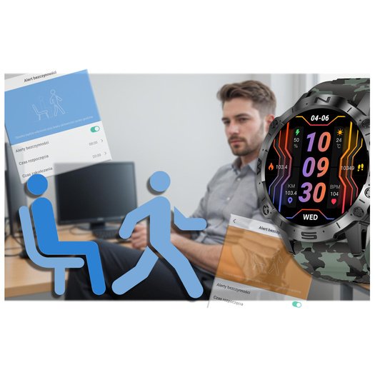 GRAVITY GT20-6 MEN S SMARTWATCH - AMOLED, ADDITIONAL BELT (sg024f)