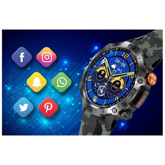 GRAVITY GT20-6 MEN S SMARTWATCH - AMOLED, ADDITIONAL BELT (sg024f)