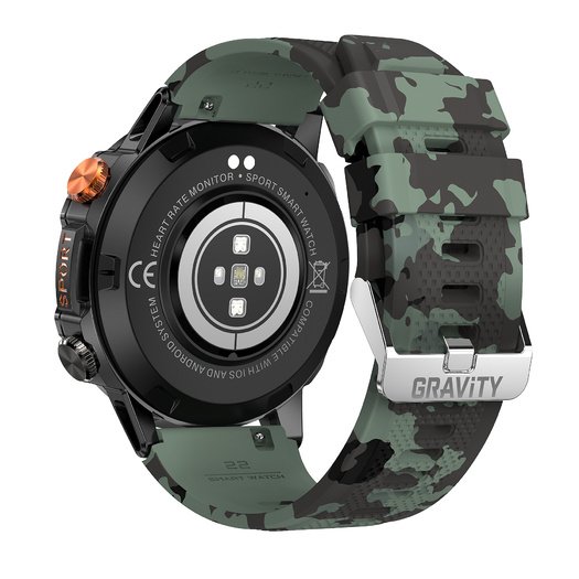 GRAVITY GT20-6 MEN S SMARTWATCH - AMOLED, ADDITIONAL BELT (sg024f)