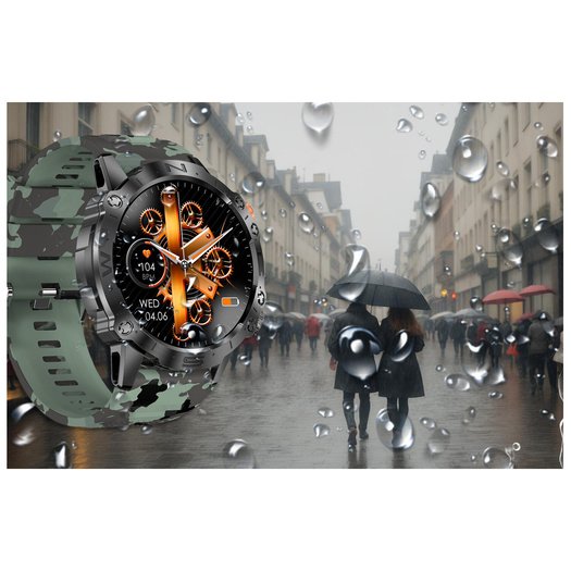 GRAVITY GT20-6 MEN S SMARTWATCH - AMOLED, ADDITIONAL BELT (sg024f)