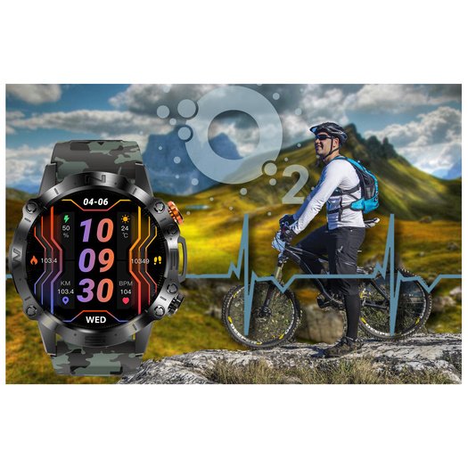 GRAVITY GT20-6 MEN S SMARTWATCH - AMOLED, ADDITIONAL BELT (sg024f)