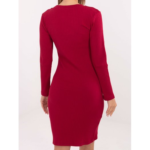 Sukienka-RV-SK-A1049.99-bordowy 1