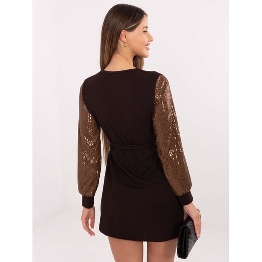 Sukienka-MI-SK-67634.99-ciemny brązowy 3