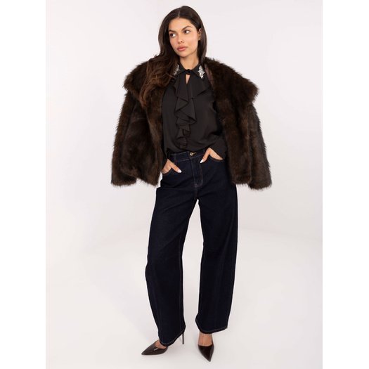 Bluzka-IT-BZ-28995.25-ciemny brązowy 4