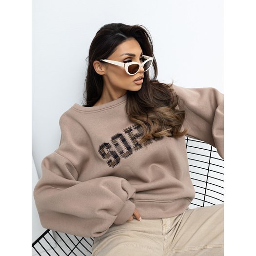 Bluza-RV-BL-A1040.03-ciemny bezowy 1