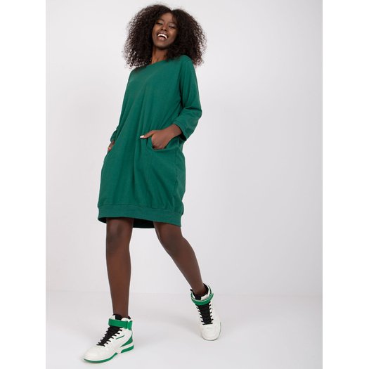 Sukienka-RV-SK-6839.95-ciemny zielony