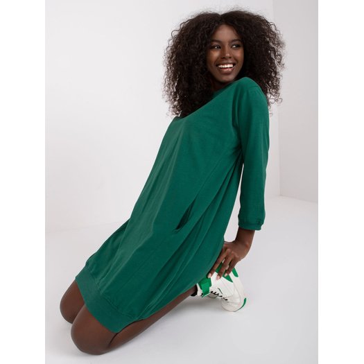 Sukienka-RV-SK-6839.95-ciemny zielony 2