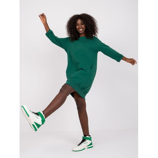 Sukienka-RV-SK-6839.95-ciemny zielony 1