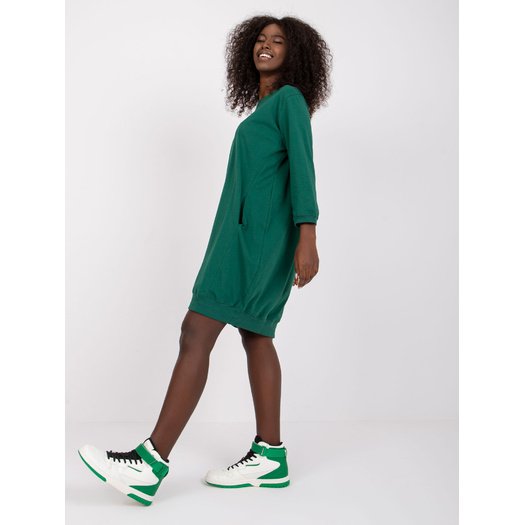 Sukienka-RV-SK-6839.95-ciemny zielony 3