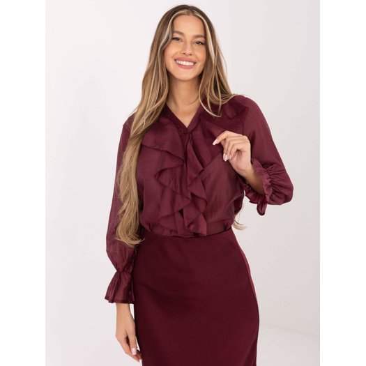 Koszula-IT-KS-28883.80-bordowy