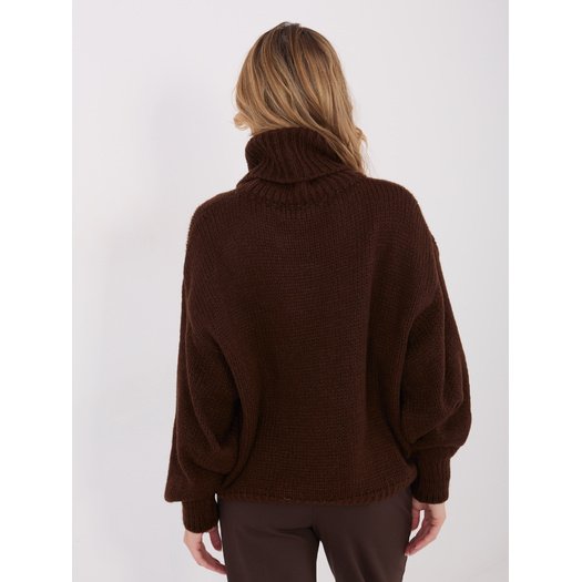 Sweter-IN-SW-3176.26-ciemny brązowy 6