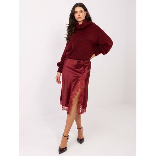 Spódnica-MI-SD-3275.57-bordowy 3