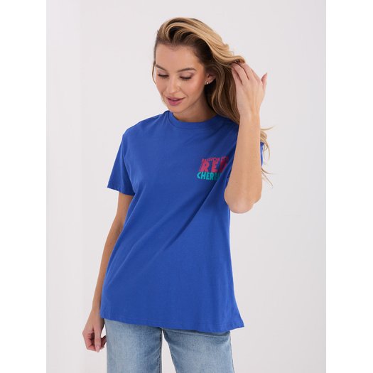T-shirt-D12022AH02645W-ciemny niebieski