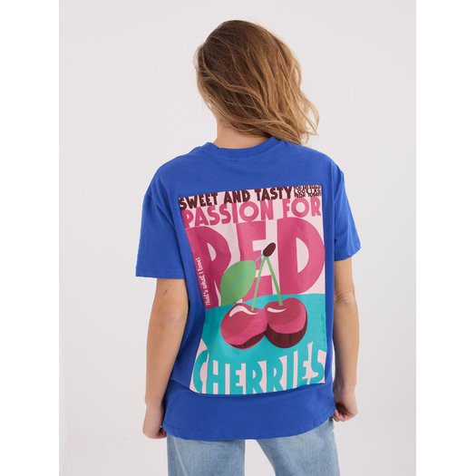 T-shirt-D12022AH02645W-ciemny niebieski 1