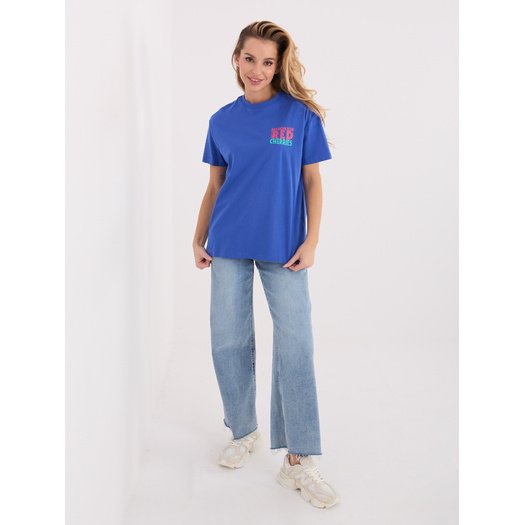 T-shirt-D12022AH02645W-ciemny niebieski 4