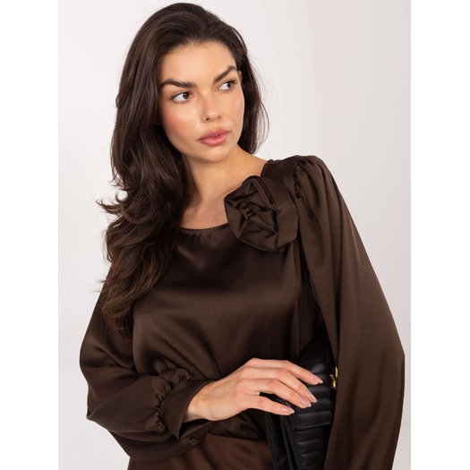 Bluzka-MI-BZ-M778.60-ciemny brązowy 1