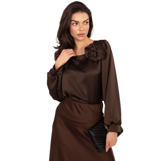 Bluzka-MI-BZ-M778.60-ciemny brązowy 2