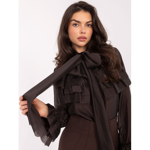 Koszula-IT-KS-28882.03-ciemny brązowy 1