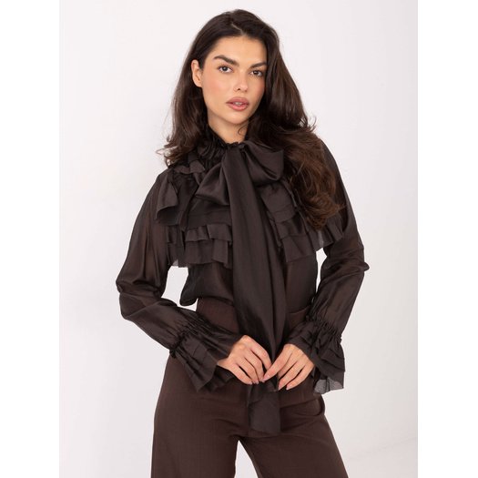 Koszula-IT-KS-28882.03-ciemny brązowy