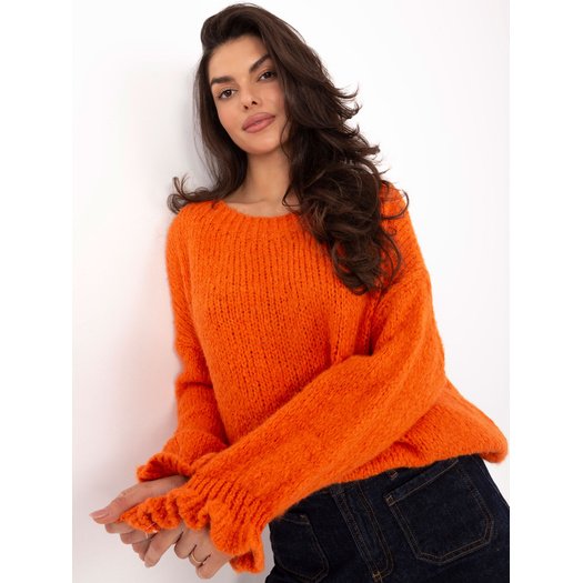 Sweter-MI-SW-2912.10X-pomarańczowy 2