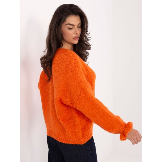 Sweter-MI-SW-2912.10X-pomarańczowy 1