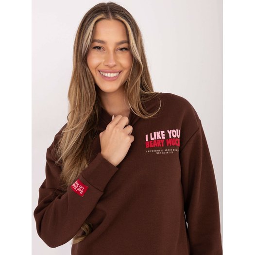 Bluza-D10608BC02568J-ciemny brązowy