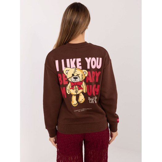 Bluza-D10608BC02568J-ciemny brązowy 1