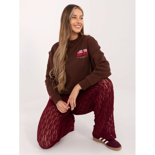 Bluza-D10608BC02568J-ciemny brązowy 4