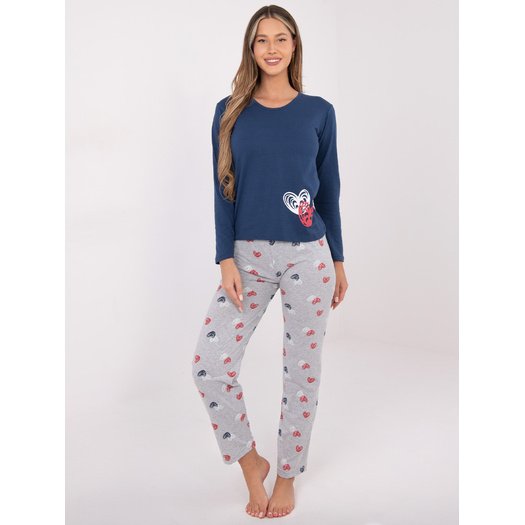 Piżama-DU-PI-FP-009.84-ciemny niebieski 3