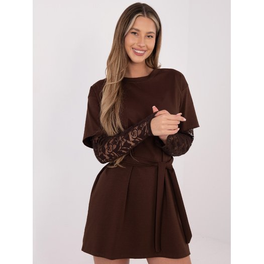 Sukienka-MI-SK-4303.62-brązowy 4