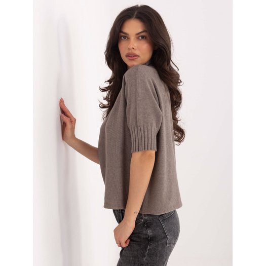 Sweter-MI-SW-0512.77-ciemny bezowy 3