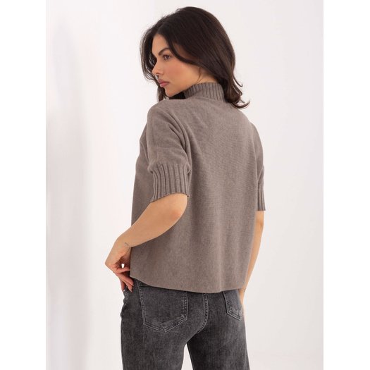 Sweter-MI-SW-0512.77-ciemny bezowy