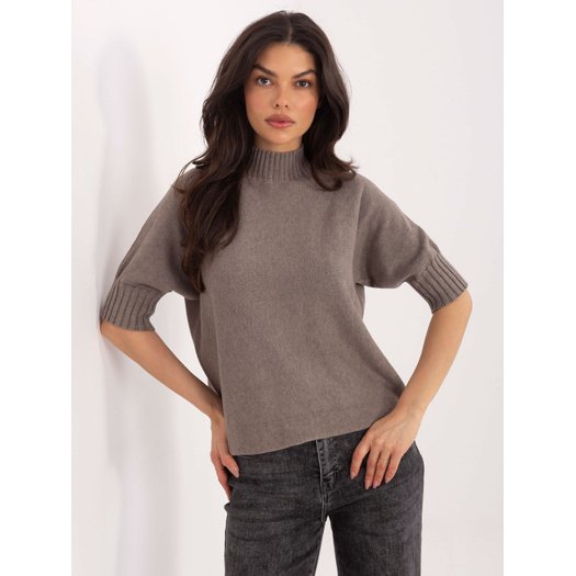 Sweter-MI-SW-0512.77-ciemny bezowy 4