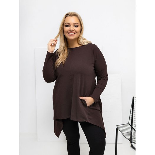 Bluzka-RV-BZ-7054-1.06-ciemny brązowy 3