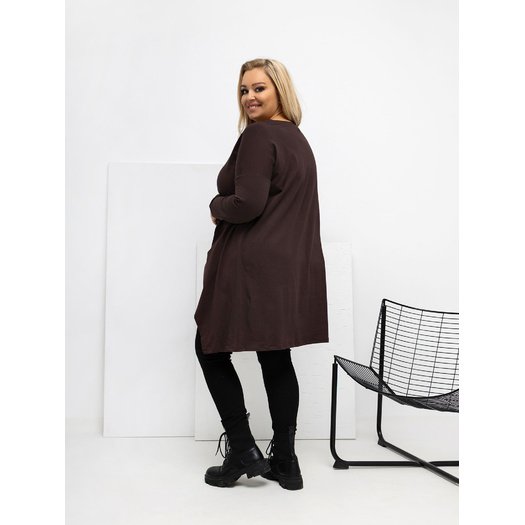 Bluzka-RV-BZ-7054-1.06-ciemny brązowy