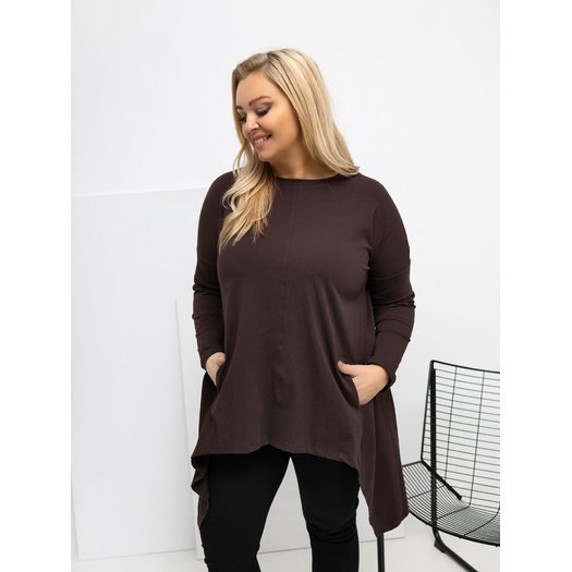 Bluzka-RV-BZ-7054-1.06-ciemny brązowy 1