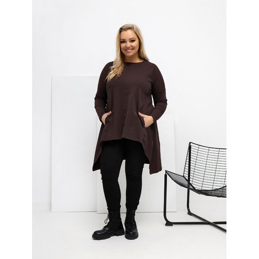 Bluzka-RV-BZ-7054-1.06-ciemny brązowy 2