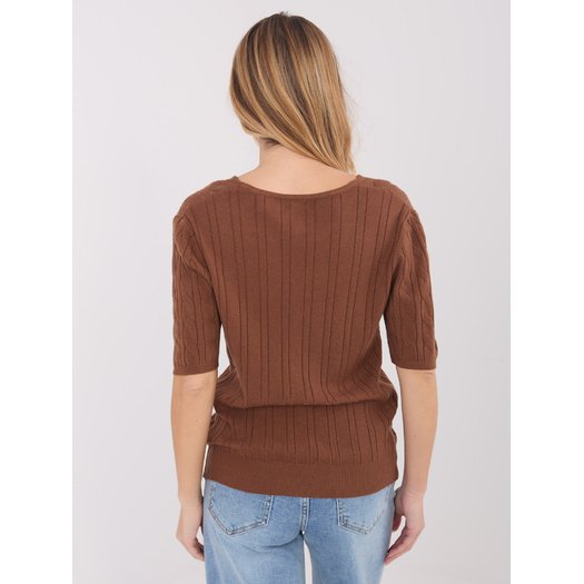 Sweter-PM-SW-B-615.18-jasny brązowy 2