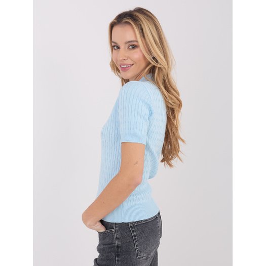 Sweter-PM-SW-CV6679.32-jasny niebieski 1