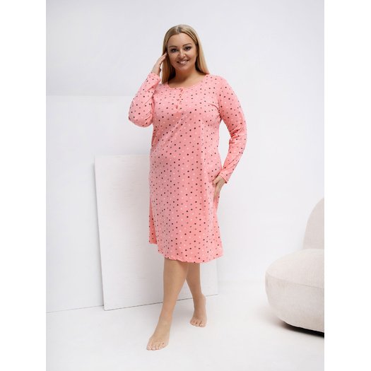 Koszula nocna-DU-KN-FP-607.04P-brzoskwiniowy 3