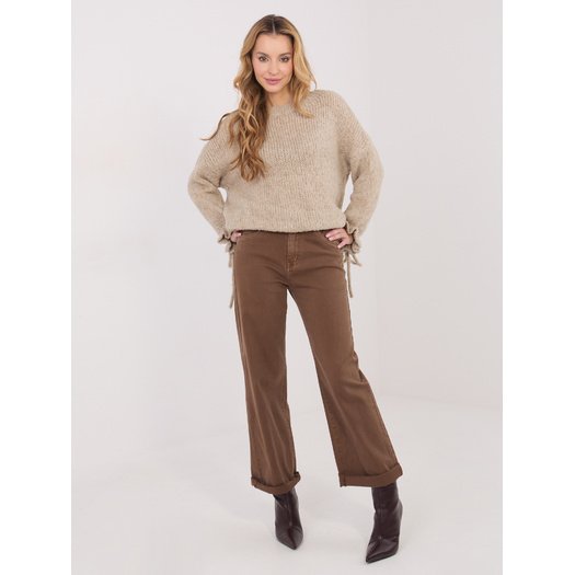 Sweter-MI-SW-1512.28-ciemny bezowy 1