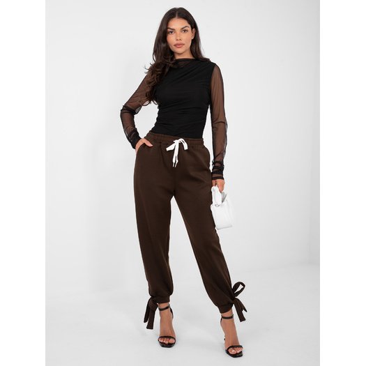 Spodnie-IT-SP-9987.16-ciemny brązowy 1