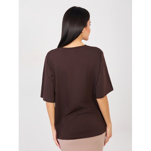 T-shirt-RV-TS-A1089.87-ciemny brązowy 3