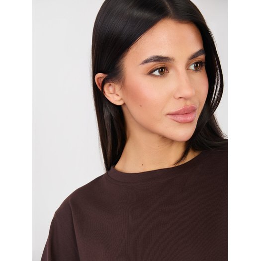 T-shirt-RV-TS-A1089.87-ciemny brązowy 2