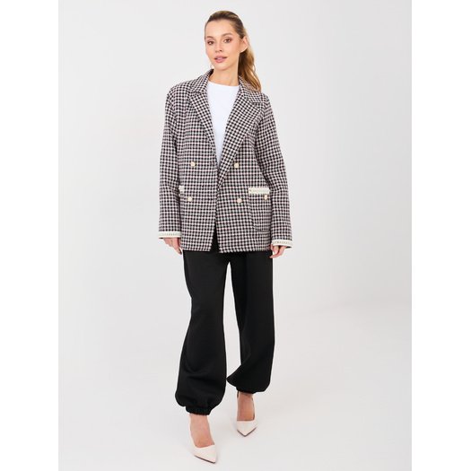 Marynarka-LK-MA-510149.93-czarno-r&oacute;żowy