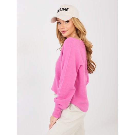 Sweter-MI-SW-2201.16P-ciemny r&oacute;żowy 1