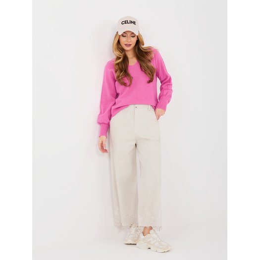 Sweter-MI-SW-2201.16P-ciemny r&oacute;żowy 3