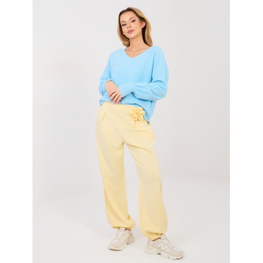 Spodnie-IT-SP-22197.61-jasny ż&oacute;łty 2