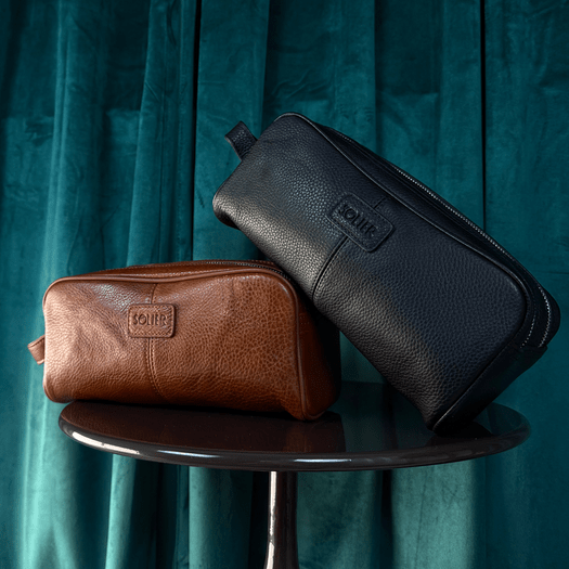 Elegant leather men's beauty bag SOLIER SZETLAND 1